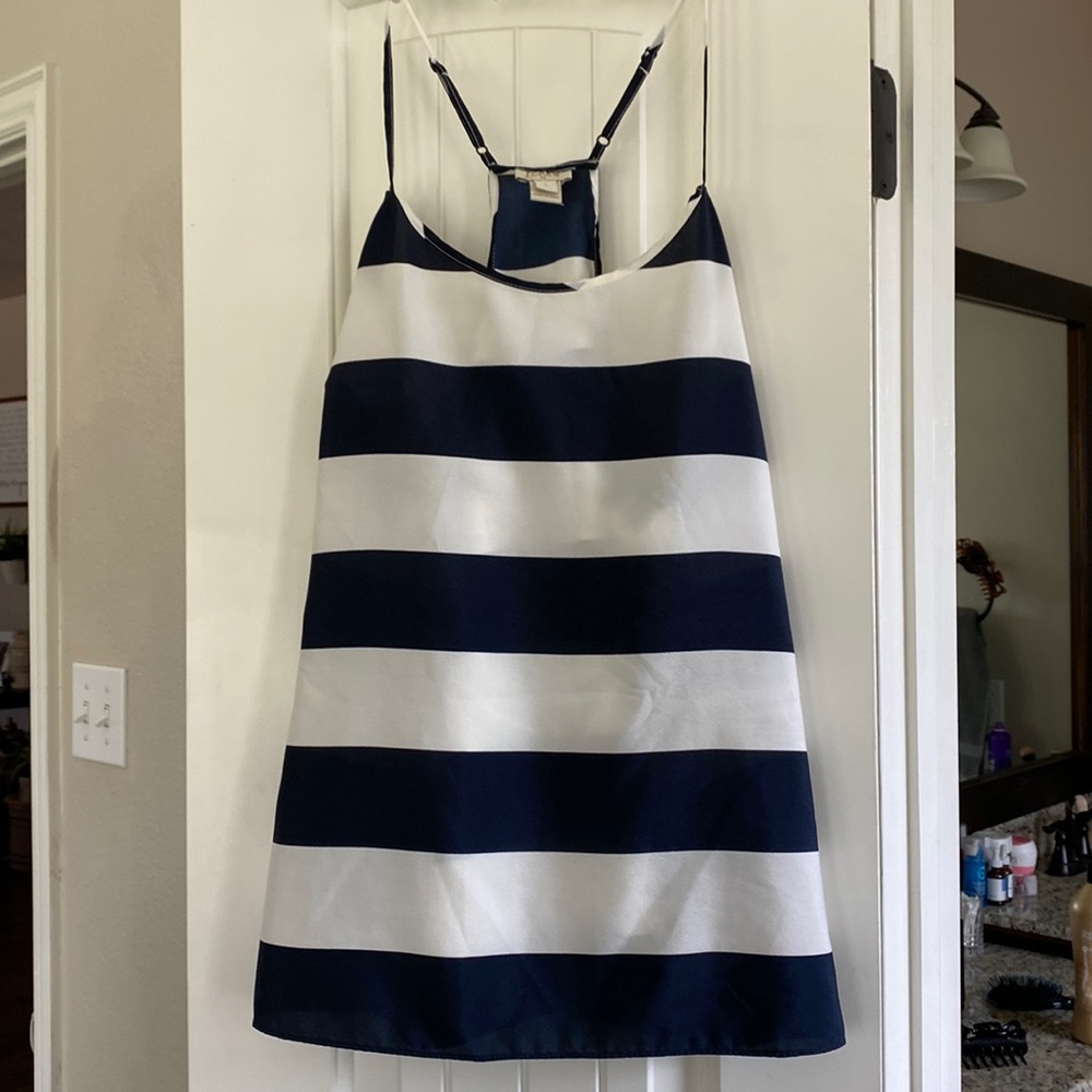 Blue and white J Crew size small racer back